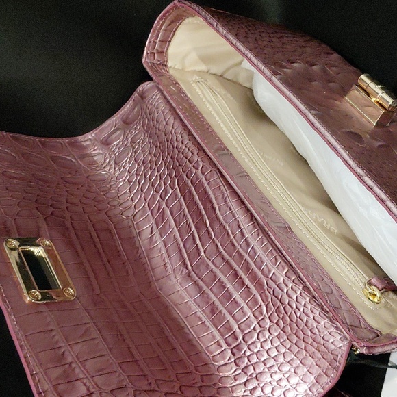 BRAHMIN ROSA Croc-Embossed Crossbody - Picture 11 of 12